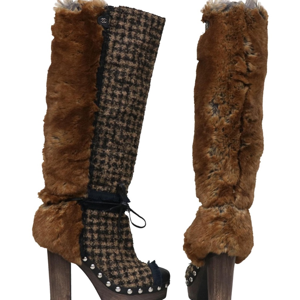 Chanel Platform Boots - Picture 2 of 2